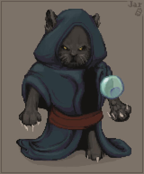 Magician Cat art