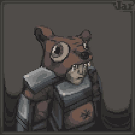 Bear-character card